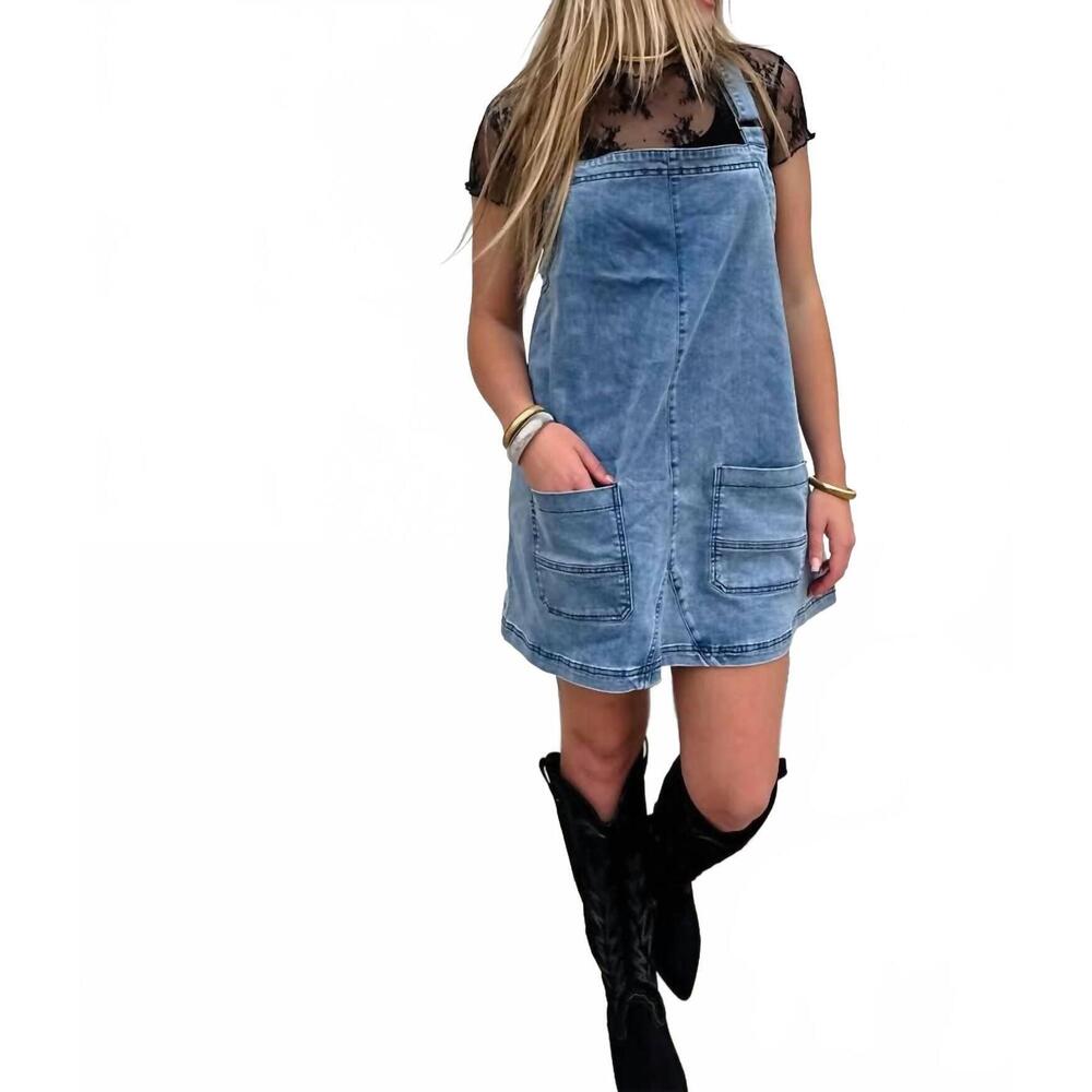 NEW BLAKELEY jenna jumper dress in denim